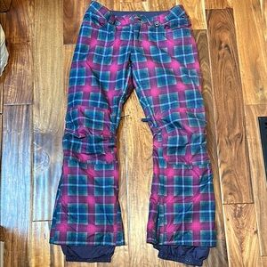 Burton Plaid Snowboard Pants